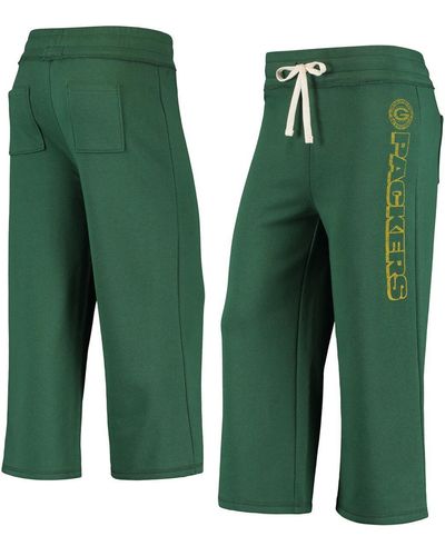 Junk Food Bay Packers Cropped Pants - Green