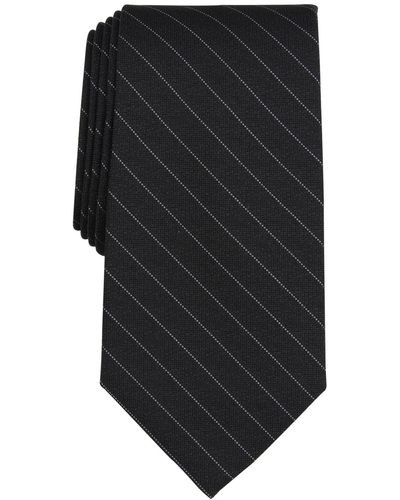 Michael Kors Horn Stripe Tie - Black