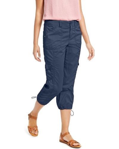 Style & Co. Cargo Capri Pants - Blue