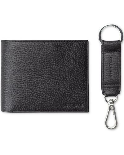 Cole Haan Leather Billfold Wallet With Key Fob - Black