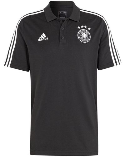 adidas Germany National Team Dna Aeroready Polo Shirt - Black
