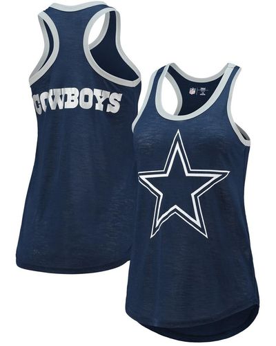 G-III 4Her by Carl Banks Dallas Cowboys Tater Burnout Tank Top - Blue