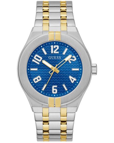 Guess Analog Stainless Steel Watch 44mm - Metallic