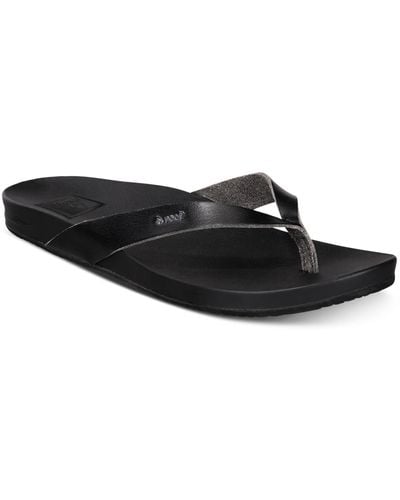Reef Cushion Court Flip-flop Sandals - Black