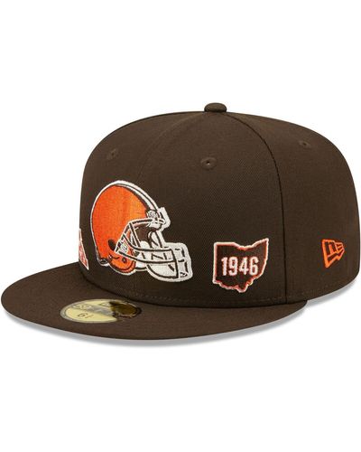 KTZ Cleveland S Identity 59fifty Fitted Hat - Brown