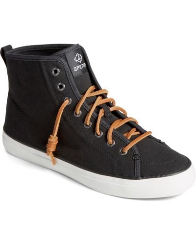 Sperry Top-Sider Crest High Top Textile Sneakers - Black