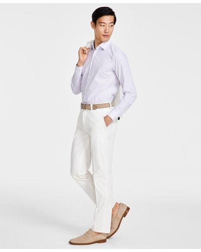 HUGO By Boss Modern-fit Suit Pants - White