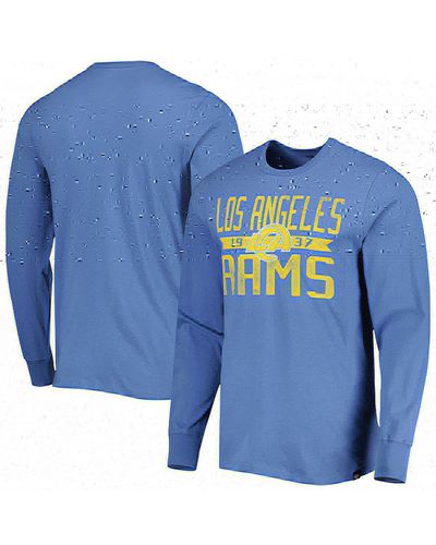 '47 Los Angeles Rams Brand Wide Out Franklin Long Sleeve T-shirt - Blue