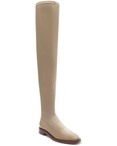 SCHUTZ SHOES Kaolin Over-the-knee Flat Boots - White