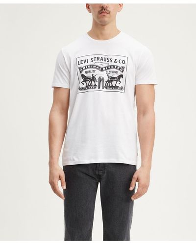 Levi's 2-horse Graphic Regular Fit Crewneck T-shirt - Gray