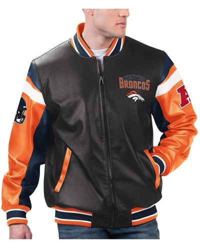 G-III 4Her by Carl Banks Denver Broncos Full-zip Varsity Jacket - Black