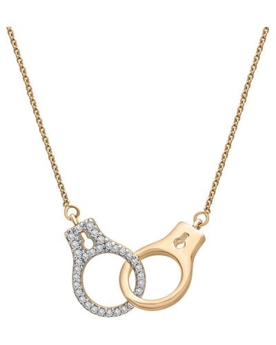 Wrapped in Love Diamond Handcuff Statement Necklace (1/6 Ct. T.w. - Metallic