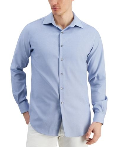 Alfani Dobby Dress Shirt - Blue