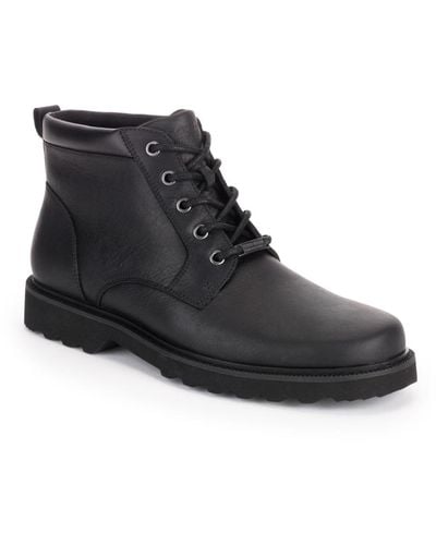 Rockport Northfield Plain Toe Boots - Black