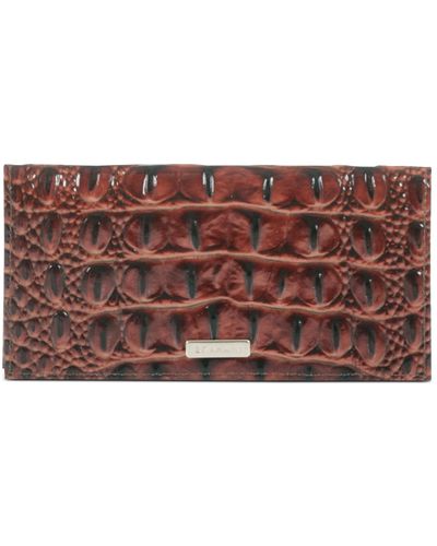 Brahmin Cordelia Checkbook Leather Wallet - Brown