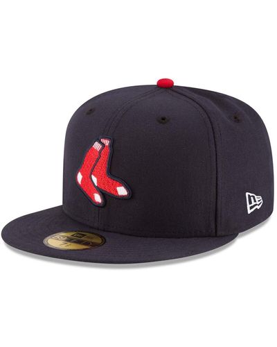 KTZ Boston Red Sox 59fifty Alternate Navy Authentic Hat - Blue