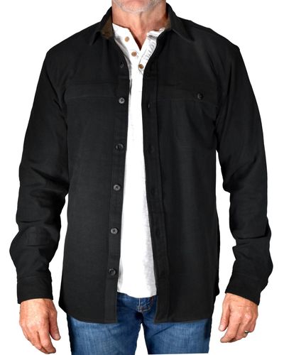 Vintage 1946 Performance Micro Fleece Shirt Jacket - Black