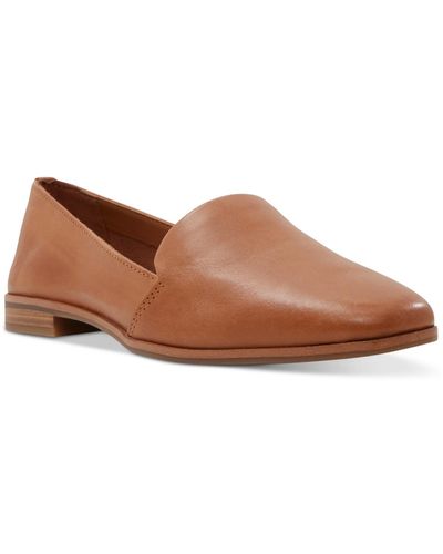 ALDO Veadith Almond Toe Slip-on Flat Loafers - Brown