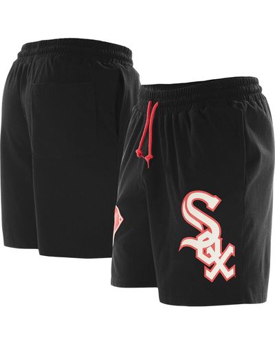 KTZ Chicago White Sox Color Pack Knit Shorts - Black