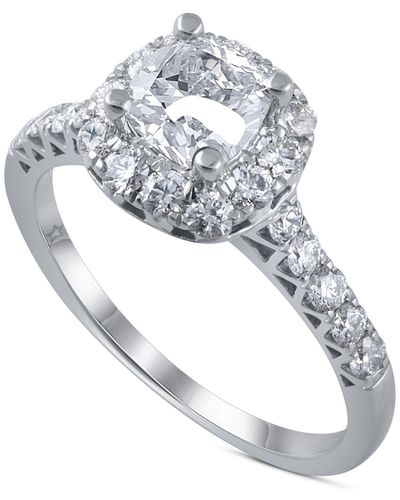 Macy's Diamond Halo Engagement Ring (1-3/4 Ct. T.w. - Metallic