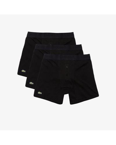 Lacoste Essentials Classic Boxer Briefs - Black