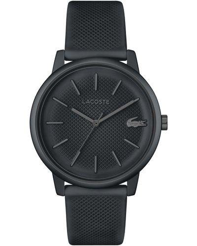 Lacoste L 12.12 Move Dark Gray Silicone Strap Watch 42mm