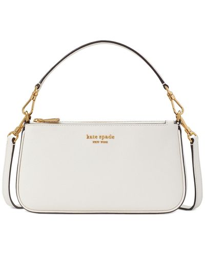 Kate Spade Morgan Saffiano Leather Small East West Crossbody - White
