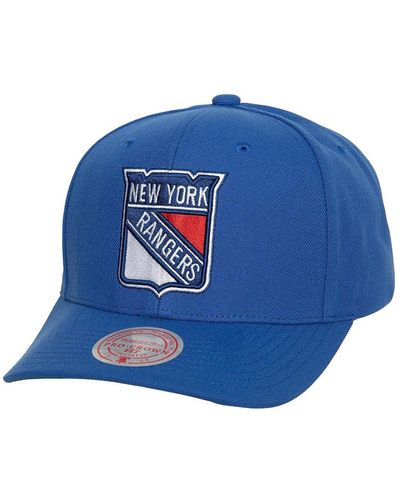 Mitchell & Ness New York Rangers Team Ground Pro Adjustable Hat - Blue