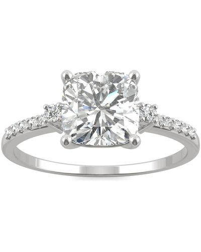 Charles & Colvard Moissanite Cushion Engagement Ring 1-3/4 Ct. T.w. Diamond Equivalent - White
