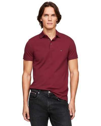 Tommy Hilfiger Cotton Classic Fit 1985 Polo - Red