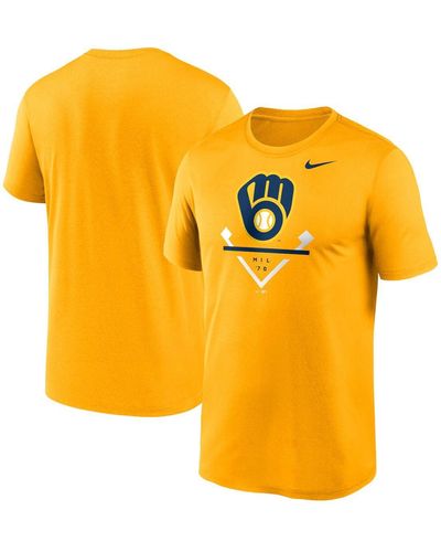 Nike Milwaukee Brewers Icon Legend T-shirt - Orange