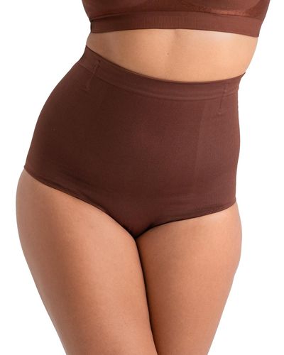 Shapermint Essentials High Waisted Shaper Panty 54008 - Brown