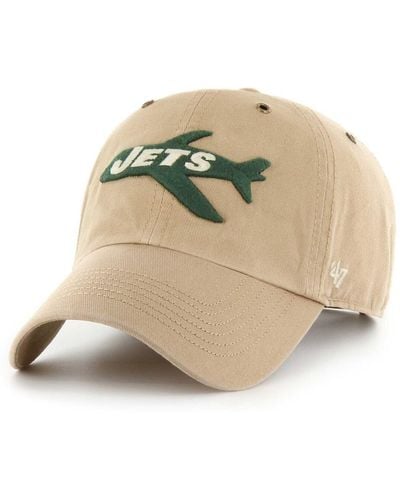 '47 New York Jets Overton Clean Up Adjustable Hat - Natural