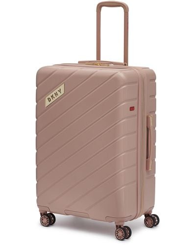 DKNY Spinner Hardside Check In Luggage - Brown