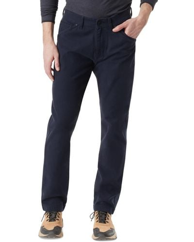 BASS OUTDOOR Everyday Slim-straight Fit Stretch Canvas Pants - Blue