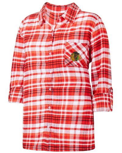 CONCEPTS SPORT Women's Concepts Sport Navy Chicago Bears Plus Size Mainstay  Flannel Full-Button Long Sleeve Nightshirt, Nordstrom