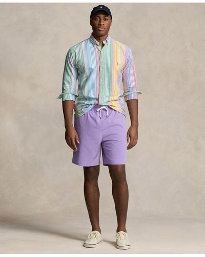 Polo Ralph Lauren Big & Tall Traveler Classic-fit Stretch Mesh-lined Swim Trunks - Multicolor