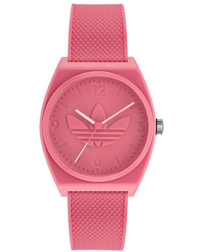 adidas Three Hand Project Two Resin Strap Watch 38mm - Pink