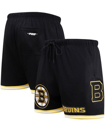 Pro Standard Boston Bruins Classic Mesh Shorts - Black