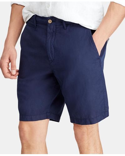 Polo Ralph Lauren Cotton Linen Shorts - Blue