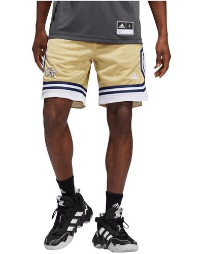 adidas Georgia Tech Yellow Jackets Swingman Aeroready Basketball Shorts - Metallic