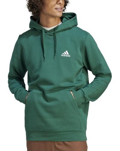 adidas Feel Cozy Essentials Fleece Pullover Hoodie - Green