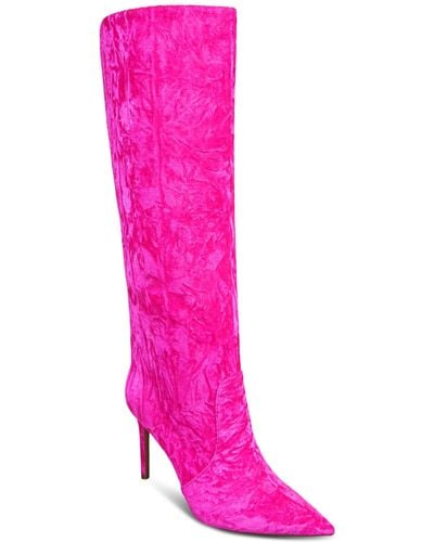 INC International Concepts Havannah Knee High Stovepipe Dress Boots - Pink