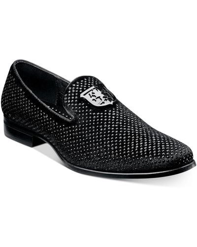 Stacy Adams swagger Studded Ornament Slip-on Loafer - Black