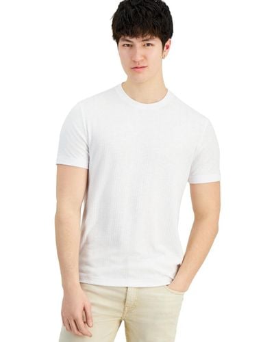 INC International Concepts Ribbed T-shirt - White
