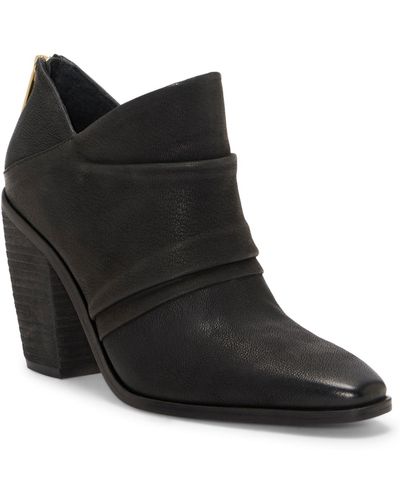 Vince Camuto Ainsley Ruched Ankle Booties - Black