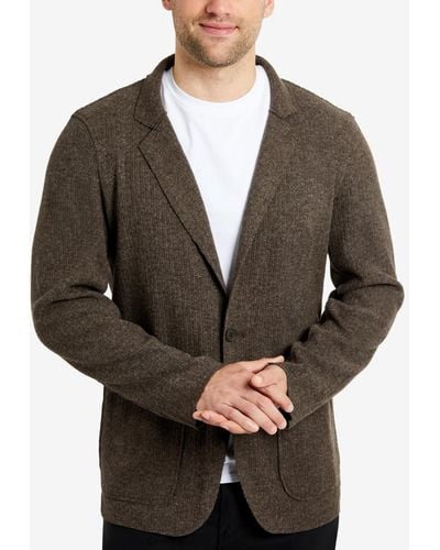 Kenneth Cole Loose-fit Knit Flex Sportcoat - Gray