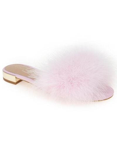 BCBGeneration Dartlee Faux Feather Sandal - Pink