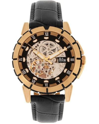 Reign Philippe Automatic Rose Gold Case - Metallic