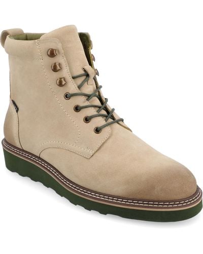 Taft 365 Model 006 Wedge Sole Lace-up Boots - Natural